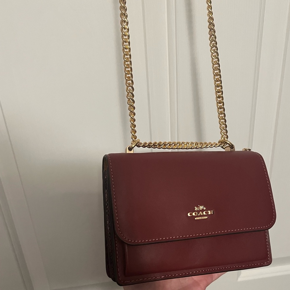 New Coach Mini Klare - Wine Colorblock